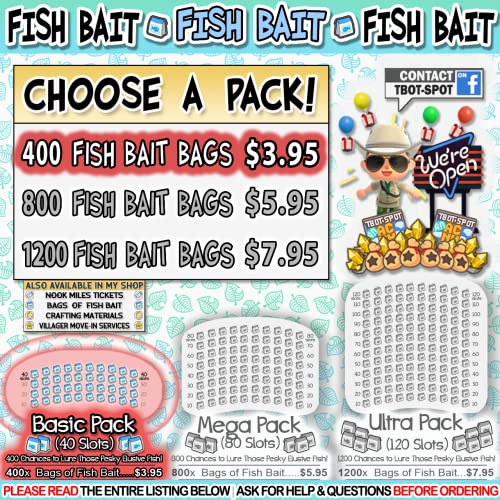 ACNH: Fish Bait | Basic Pack - 400 Count