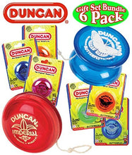 Load image into Gallery viewer, Duncan Yo-Yo Imperial (3) &amp; Butterfly (3) Deluxe Gift Set Bundle - 6 Pack (Assorted Colors)
