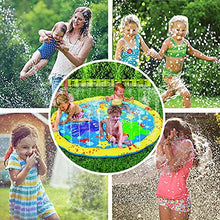 Load image into Gallery viewer, NC Children&#39;s Inflatable Water Jet Mat, Round Water Jet Play Pool, Play Water Mat, Outdoor Fun Children&#39;s Swimming Pool in The Yard
