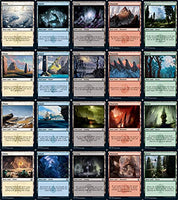Magic: the Gathering - Adventures in The Forgotten Realms Basic Land Set (1 Each of 20) - Foil