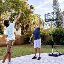 Load image into Gallery viewer, NERF Youth Mini Basketball Hoop - Proshot Indoor + Outdoor Portable Kids Basketball Hoop - Adjustable Height 6.6&#39; to 7.5&#39; - Mini Driveway Hoop - 30&quot; Backboard
