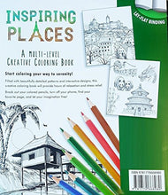 Load image into Gallery viewer, papps Inspiring Places A Multi Level Adult Creative Coloring Book with Lay Flat Binding
