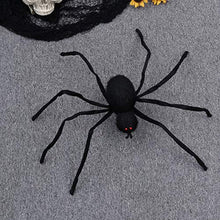 Load image into Gallery viewer, PRETYZOOM Simulation Spider Halloween Fake Prank Plush Toy Spider Joking Funny Horror Decor for Carnivals Costume Ball Party Props (Black) Party Favors
