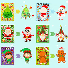 Load image into Gallery viewer, LOVESTOWN 40 PCS Kids Christmas Activities Stickers, Christmas Party Games Stickers Make Your Own Christmas Stickers Christmas Games Supplies for Window Decor
