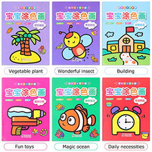 Load image into Gallery viewer, TOYANDONA 12pcs Color Activity Book Paper Coloring Graffiti Book Painting Booklet for Kids Children Preschool Start Signing(Random Color and Style)
