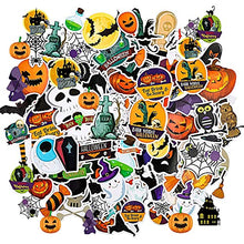 Load image into Gallery viewer, Halloween Stickers for Kids Pumpkin Vinyl Waterproof Stickers Non-Repeating Size Halloween Pumpkin Bat Ghost Stickers for Halloween Holiday Party Favors 150 Pieces
