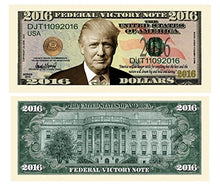 Load image into Gallery viewer, 100 Donald Trump 2016 Federal Victory Limited Edition Presidential Dollar Bills with Bonus Thanks a Million Gift Card Set
