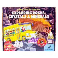 The Magic School Bus Rides Again: Exploring Rocks, Minerals, Crystals, at-Home STEM Kits for Kids Age 5 and Up, Crystal Kits for Young Scientists, Rock Experiments, DIY Rock Candy